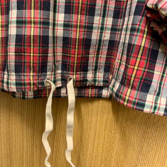 plaid flannel windbreaker with drawstring UO - Picture 3 of 5